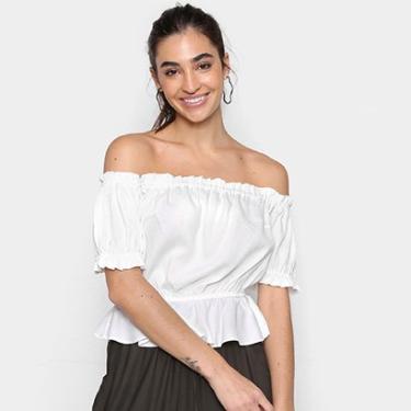 Imagem de Blusa Mercatto Ombro a Ombro Babados Feminina-Feminino