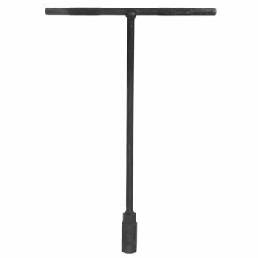 Imagem de HARFINGTON Soquete de chave em T 13 mm de aço de carbono métrico de 6 pontos com alcance longo para reparo de motocicletas e bicicletas, cinza, preto