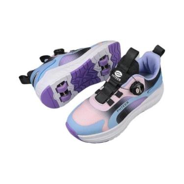 Imagem de Patins Para Crianças Com Luzes E Rodas Destacáveis Para Adolescentes -