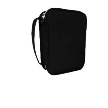 Imagem de Estojo Escolar Organizador 1 Ziper Box Grande Infantil Canetinhas Lapis Feminino Masculino Nylon Divisoria Necessarie Ziper (preto)