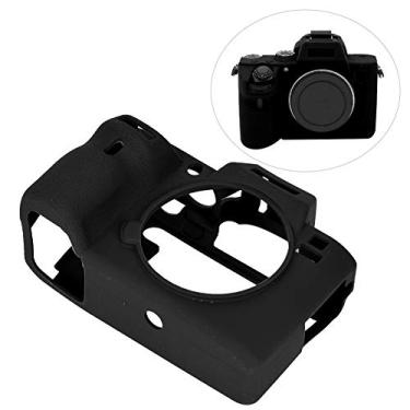 Imagem de GLOGLOW Capa para Dispositivo Eletrônico Portátil Capa para Câmera de Silicone para A7 M2/A7R M2/A7S, Protetora para A7 /A7R /A7S, Protetora Com Fácil Acesso Aos Botões e (Preto)