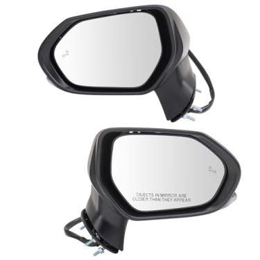 Imagem de TRQ Conjunto de espelhos lado do motorista e do passageiro TO1320452 TO1321452 compatível com Toyota Camry 2025