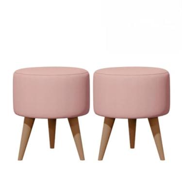 Imagem de Dois sofás de macia, cada um com capacidade para 130 kg(ROSA)