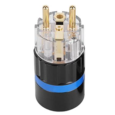 Imagem de Generic Conector de Alimentação Plugue de áudio Banhado a Ouro de Cobre Puro Transparente para Aparelhos Audiovisuais Profissionais (#11)