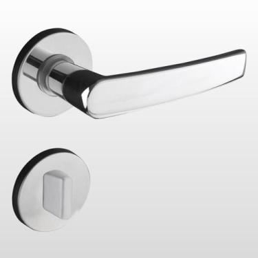 Imagem de Fechadura Banheiro Zamac Concept Roseta 401 Cromada - PADO