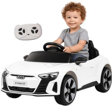 Imagem de Carro Elétrico Importway Audi E-Tron GT Branco 6V Controle Remoto