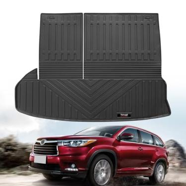 Imagem de Tapetes de carga TPE personalizados para todos os climas, forro de porta-malas com 3º tapete de encosto para acessórios Toyota Highlander 2014-2019 (para Toyota Highlander 2014-2019)
