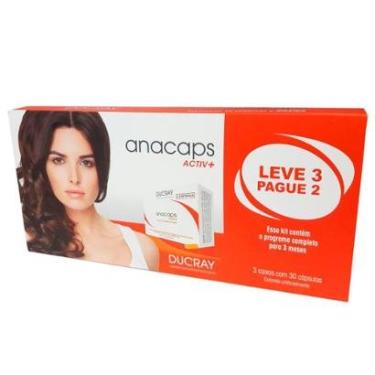 Imagem de Kit Ducray Anacaps Activ + Suplemento Antiqueda Capilar-Unissex