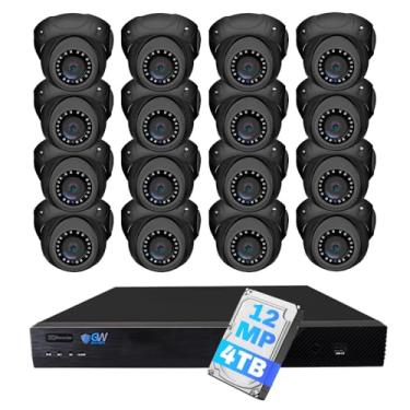 Imagem de Camstar Sistema De Câmera De Segurança De Vigilância Com Detecção De Humanos E Veículos De 16 Canais 12Mp Nvr 4K H.265+ Ai Com 16 Câmeras De Segurança Com Domo De Microfone Ip Poe Ultrahd 4K 8Mp (Ci