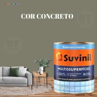 Imagem de Tinta Epóxi Base Água Suvinil Cor Cinza Multissuperfícies Antimofo Lav