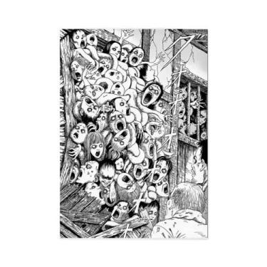 Imagem de Pôsteres De Lona De Anime De Terror E Thriller De Junji Ito, Arte De P