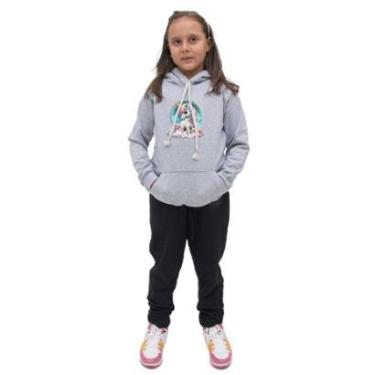 Imagem de Conjunto Moletom Infantil Estampa de Unicornio Menina-Feminino