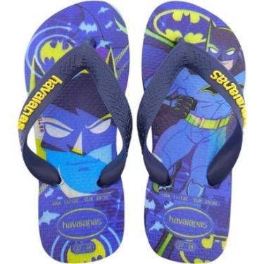 Imagem de Chinelo Dedo Infantil Menino Casual Dia a Dia Passeio Escola Praia Heróis Havaianas Kids Top Warner-Masculino