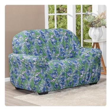 Imagem de Capa Avulsa Para Sofá Elasticada 2 Lugares Estampada - Shop CasaNobre,