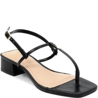 Imagem de Sandália de Tiras Salto Bloco Square Toe Offline 579724252-Feminino