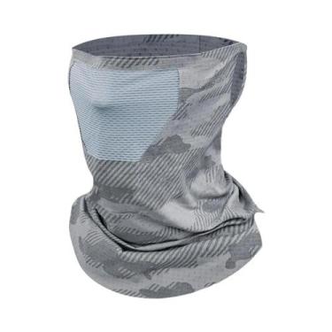 Imagem de Máscara Facial De Ciclismo Em Seda Gelada De Verão UPF50 Proteção Sola