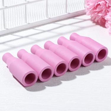 Imagem de 2 peças MB15AK MIG/MAG Bico de cerâmica a gás pistola de solda ponta da tocha copo protetor