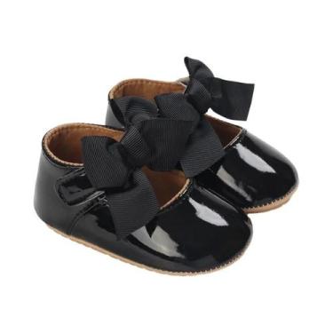 Imagem de Sapatos Antiderrapantes Pretos Para Bebês Meninos E Meninas 0-18M, Sap