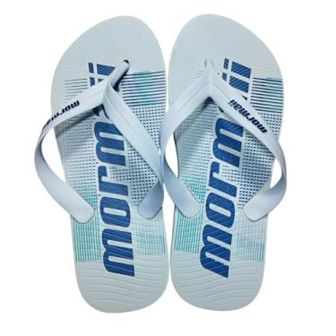 Imagem de Chinelo de Dedo Mormaii Masculino Tropical Estampa Grande Gradiente de Cor Surfwear Praia Verão Solado Largo (Branco, BR, Adulto, Numérico, 41)