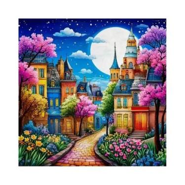 Imagem de Kit De Pintura Com Diamantes 5D DIY, Casa, Bordado Com Diamantes Artif