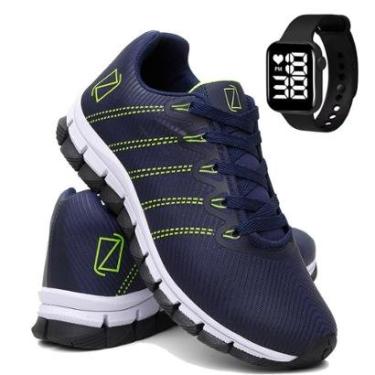 Imagem de Tênis Para Corrida e Academia Masculino Super Leve e Macio com Relógio Digital-Masculino