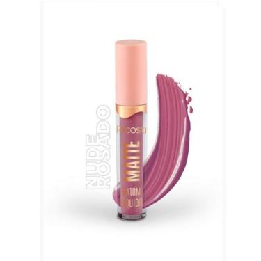Imagem de Batom Líquido Matte Vegano Ricosti Nude Rosado