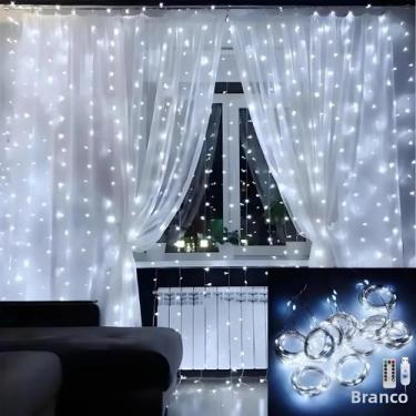 Imagem de Luz De Cortina Piscante Com Plugue USB, 8 Modos Para Festas, Casamento