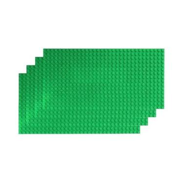 Imagem de Placas Base Clássicas 32x32 E 16x32 (4 Peças) Para Blocos De Montar DI