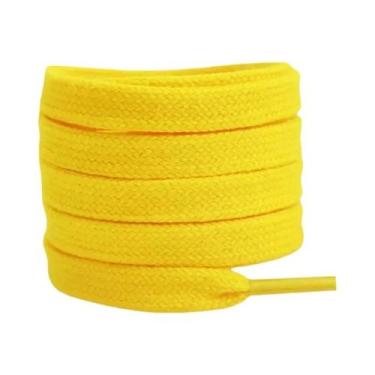 Imagem de Cadarços De Algodão Planos Unissex Para Tênis De Cano Alto AF1 AJ1, Ca