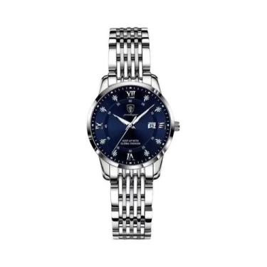 Imagem de Relógio De Quartzo Feminino Luxuoso À Prova d'Água Luminoso Em Aço Ino