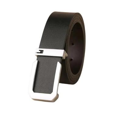 Imagem de Cinto Masculino De Couro Genuíno De Alta Qualidade, Luxuoso E Casual, 