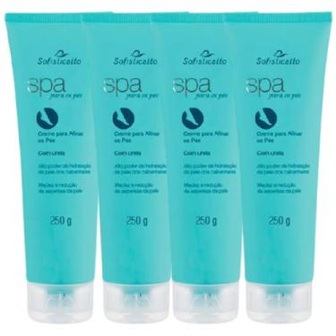 Imagem de Kit Com 4 - Creme para Afinar os Pés com Uréia Spa 250g + 1 Vitamim C+