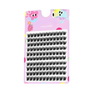 Imagem de Cílios Postiços Volumosos 8D DIY: Cachos De Cílios Individuais Com Est