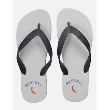 Imagem de Chinelo Reserva Masculino Basic Yatch Arc Logo Marinho/Branco-Masculino