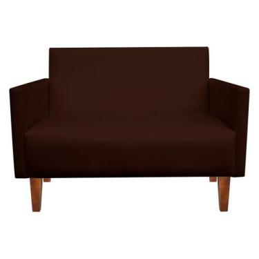 Imagem de Sofá Retrô Namoradeira Compacta Jade 2 Lugares material sintético Marr