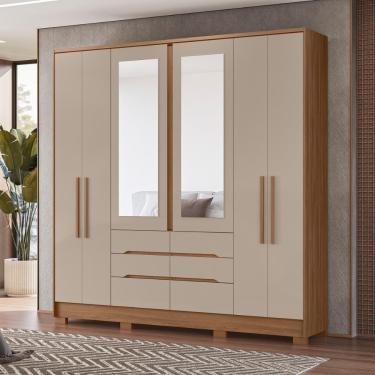 Imagem de Jogo Roupeiro E Comoda Manchester Carvalho Fendi