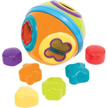 Imagem de Bola de Encaixe Buba Baby  Brinquedo Educativo com Formas