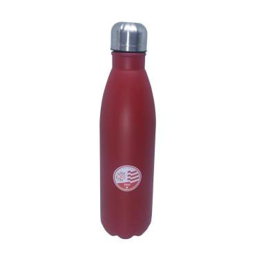 Imagem de Garrafa Squeeze de Inox 750ml para água com tampa rosqueável do Náutico Oficial-Masculino