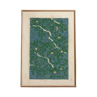 Imagem de Pôster De Arte Em Tela Estilo Asiático Com Tigre Japonês, Peixe Koi, S