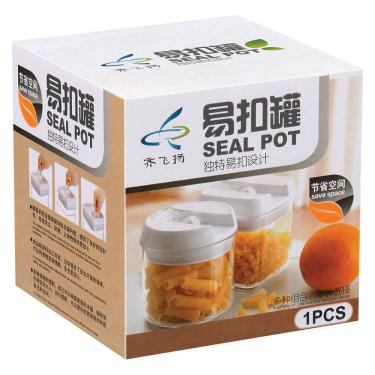 Imagem de Pote 11X10X10Cm 400Ml Plástico Transp Hermético Pratik