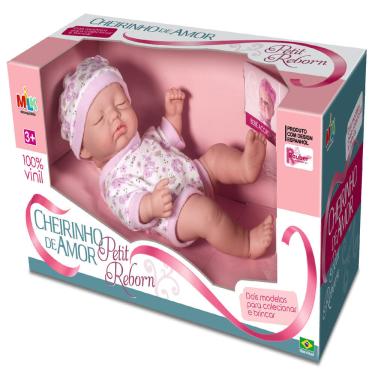 Imagem de Boneca Cheirinho de Amor Petit Reborn Milk Brinquedos 443