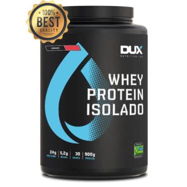 Imagem de O Melhor Whey Isolado É Dux Nutrition Pote 900g, Chocolate branco