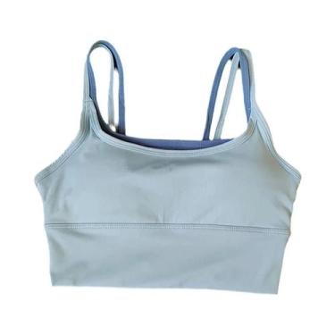 Imagem de Sutiã Esportivo Feminino Respirável E Antichoque, Top Cropped Sem Cost