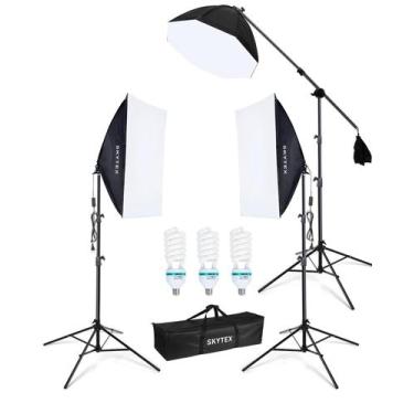 Imagem de Kit de Iluminação Softbox Skytex 51x71cm 135W 5500K 110V