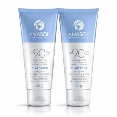 Imagem de Kit 2 Protetores Solar Facial Anasol Clareador FPS 90 - Dahuer