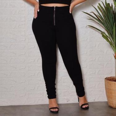 Imagem de Calça Bandagem Lipo Plus Size Feminina Revanche Passaya - Revanche Jea
