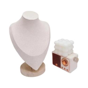 Imagem de Expositor De Joias Em Veludo: Busto De Manequim Para Colares E Pingent