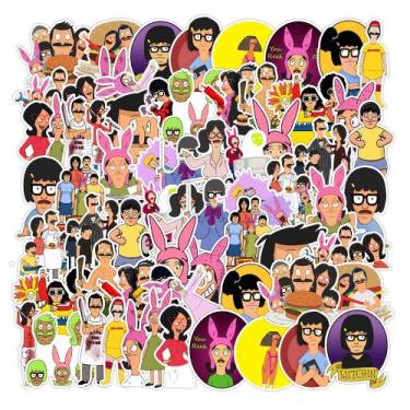 Imagem de Adesivos Bobs Burgers em vinil impermeável 64 unidades/lote - yiweisai