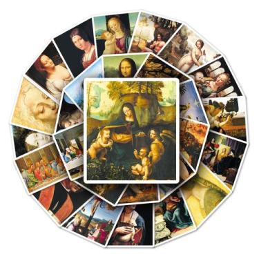 Imagem de Pacote de adesivos Da Vinci Art Style Anime Waterproof (50 unidades) -