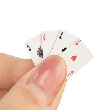 Imagem de Mini cartas de baralho, 20 baralhos, pôquer, 54 cartas, jogo de festa 